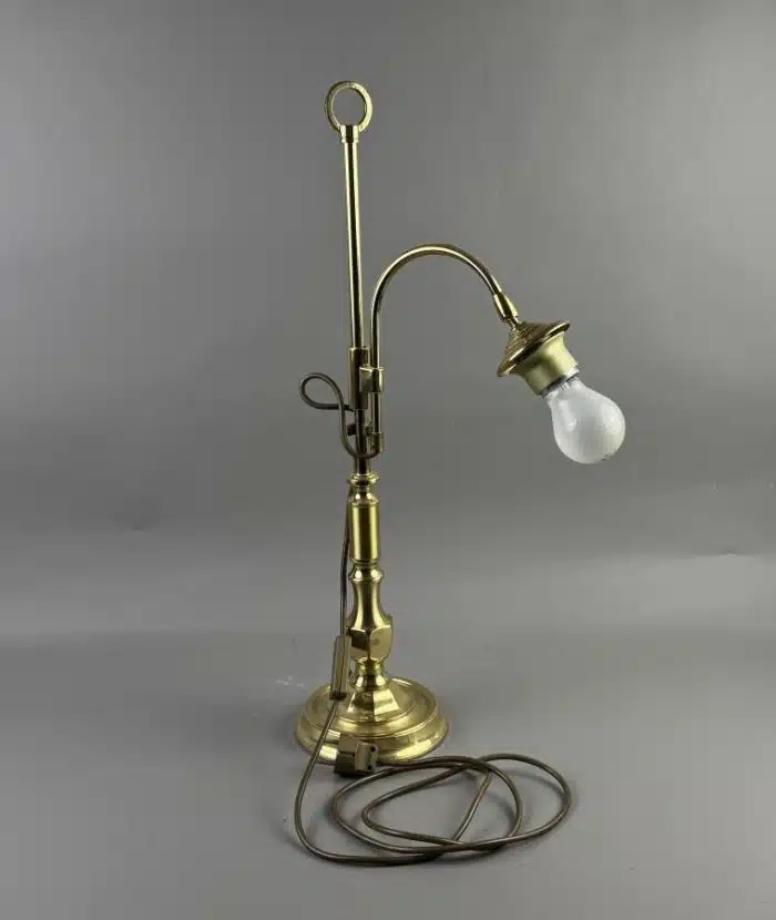 Vintage Tischlampe Messing  H.63cm