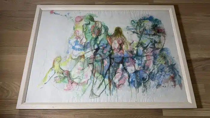 Franz Brandl (St. Georgen/Längsee 1928-2012 Bleiburg, signiert Franz Brandl,  74x53 cm datiert 1986  - Mischtechnik - Aquarell auf Papier, gerahmt, verglast – Bild 4