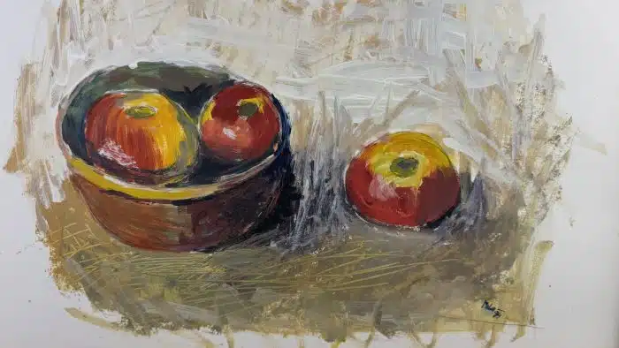Mischtechnik signiert, datiert 1994 65x50 cm – Bild 2