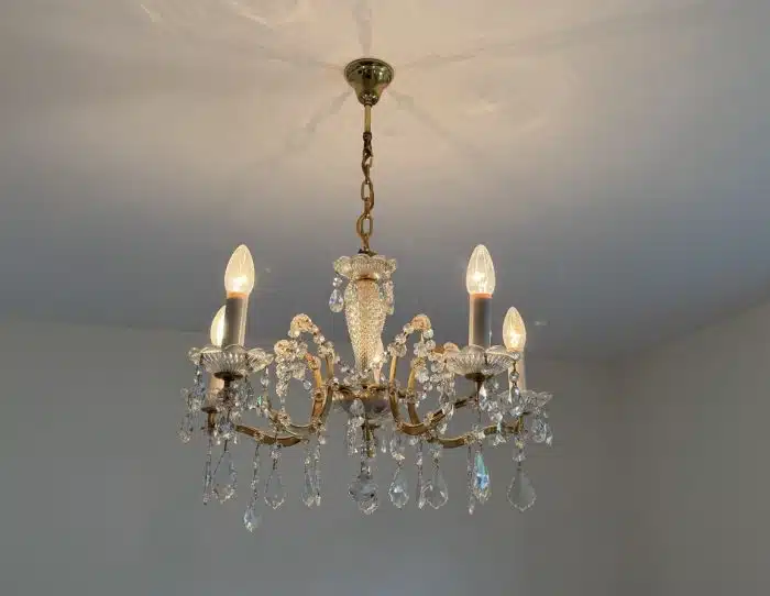 Swarovski Kristall Luster H 86 cm Dm.ca. 70 cm siehe Bilder und Video