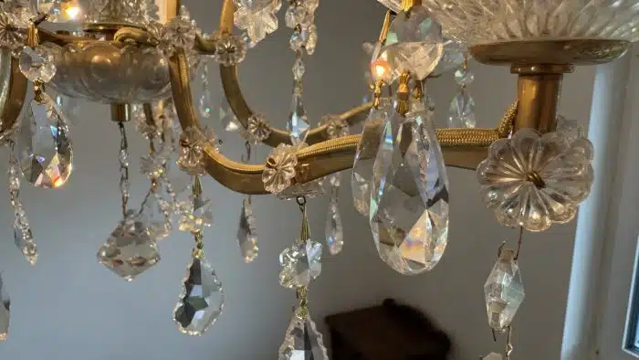 Swarovski Kristall Luster H 86 cm Dm.ca. 70 cm siehe Bilder und Video – Bild 3