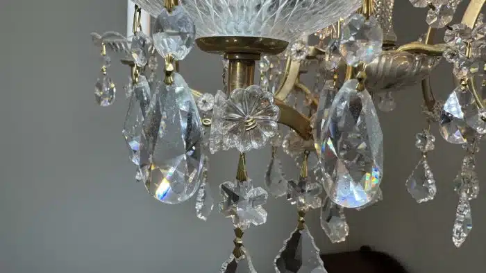 Swarovski Kristall Luster H 86 cm Dm.ca. 70 cm siehe Bilder und Video – Bild 9