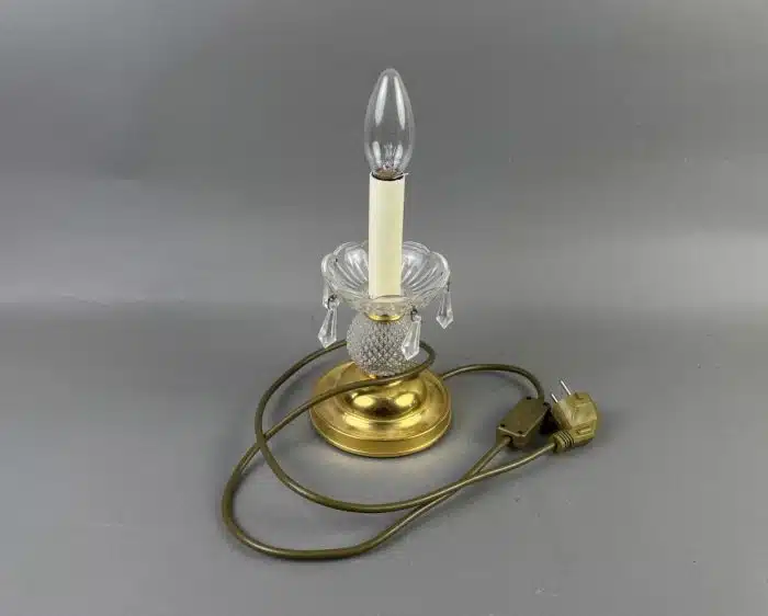 Antike Lampen mit Swarovski Kristall H 30 cm