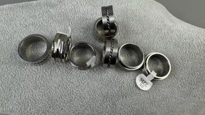 Posten Edelstahl Ring Fingerring Damen Herren verschiedene Größen siehe Bilder