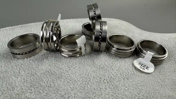 Posten Edelstahl Ring Fingerring Damen Herren verschiedene Größen siehe Bilder – Bild 2