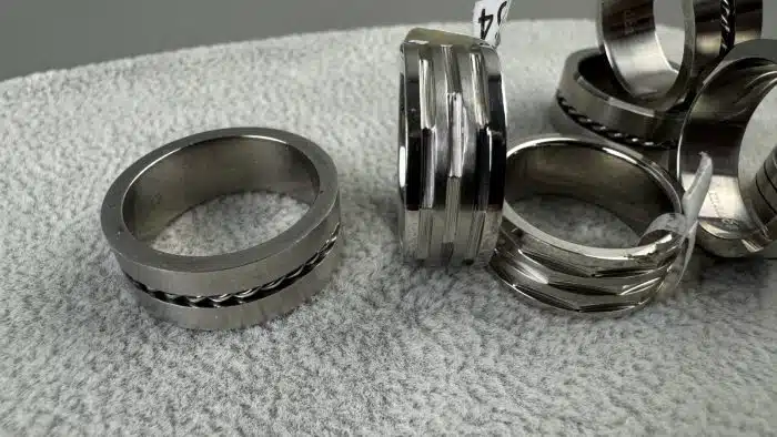 Posten Edelstahl Ring Fingerring Damen Herren verschiedene Größen siehe Bilder – Bild 5