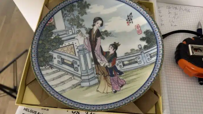 5 Japanische Geisha Teller Ketszusan Kiln von Yoshiharu Kotach OVP und Zertifikat – Bild 6