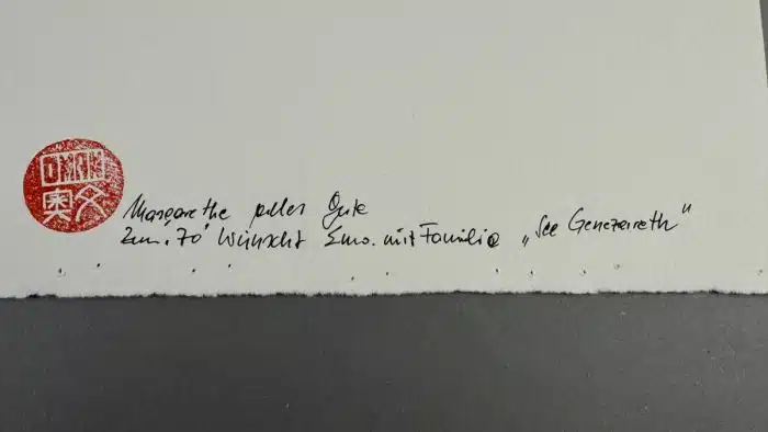 Emil Oman (EMO) - Hum Kroatien -1957 geboren, 2 Lithographien 39x26 cm – Bild 4