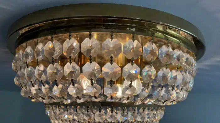 Swarovski Deckenleuchte (1) Kristall Kronleuchter H 30 cm dm. 50 cm – Bild 6