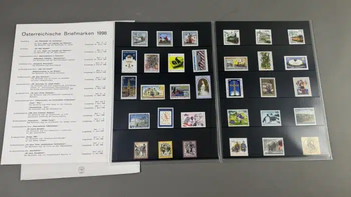 Jahresmappe Jahresausgaben Briefmarken Österreich 2x 1998 1999 – Bild 2