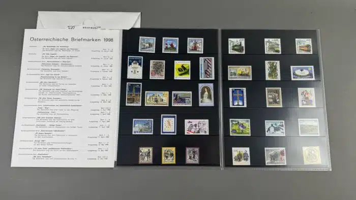 Jahresmappe Jahresausgaben Briefmarken Österreich 2x 1998 1999 – Bild 4