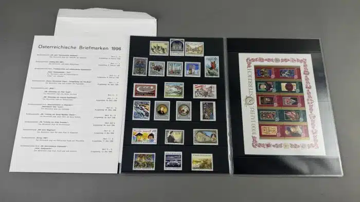 Jahresmappe Jahresausgaben Briefmarken Österreich 1996 1997 1999 – Bild 2