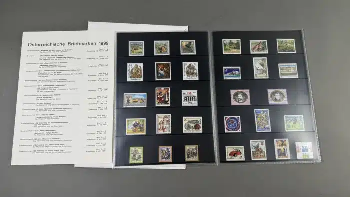 Jahresmappe Jahresausgaben Briefmarken Österreich 1996 1997 1999 – Bild 4