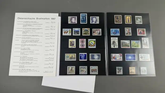 Jahresmappe Jahresausgaben Briefmarken Österreich 1996 1997 1999 – Bild 5