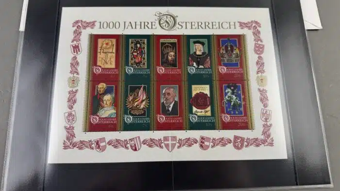 Jahresmappe Jahresausgaben Briefmarken Österreich 1996 1997 1995 – Bild 4