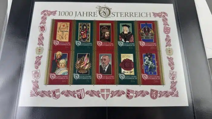 Jahresmappe Jahresausgaben Briefmarken Österreich 1998 1996 2001 – Bild 6