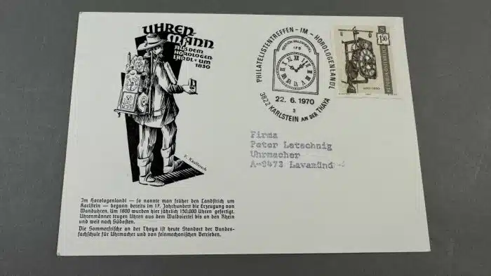 4 Stück - Sondermarken und Briefe - Uhr – Bild 4