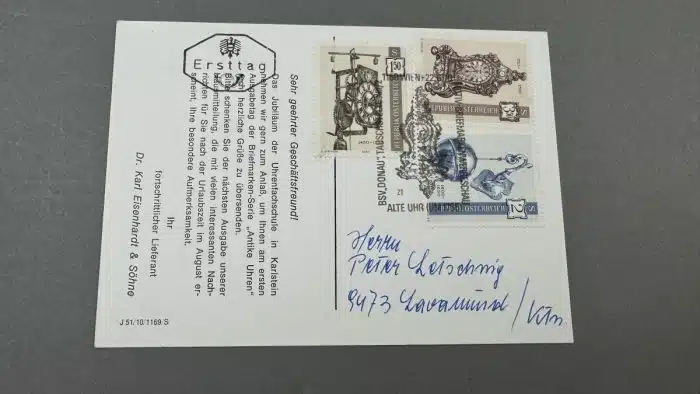 4 Stück - Sondermarken und Briefe - Uhr – Bild 6